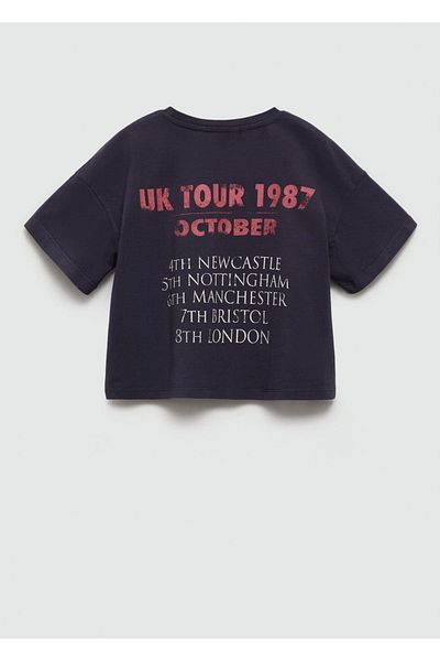 MANGO Kids Tričko Crop se vzorem