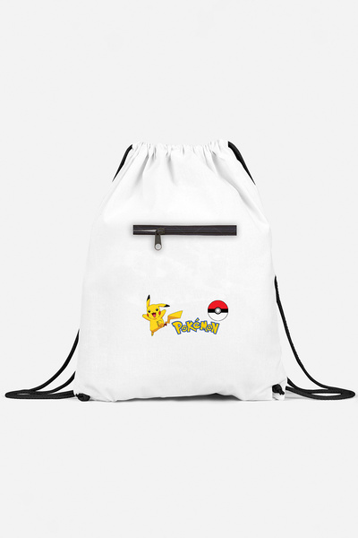 herotasarım Αθλητικό σακίδιο πλάτης Pikachu με τσέπες - bll4994