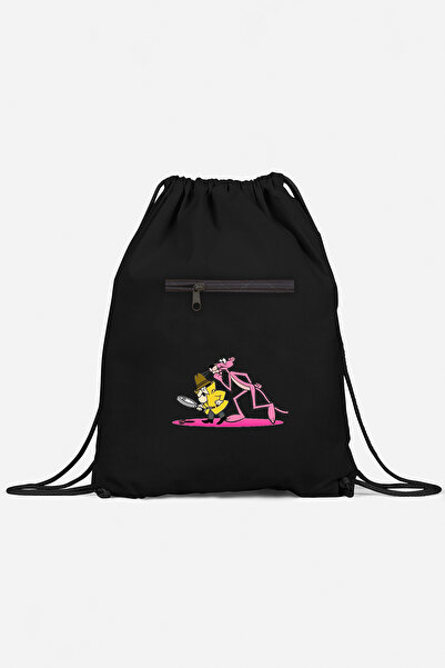 herotasarım Αθλητικό σακίδιο πλάτης με σχέδιο Pink Panther - Με τσέπες bll4862