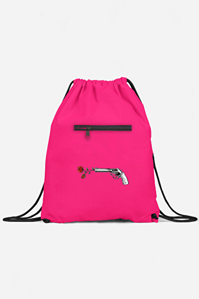 herotasarım Αθλητικό σακίδιο πλάτης - Τσέπη ροζ χρώματος πιστολιού, bll4756