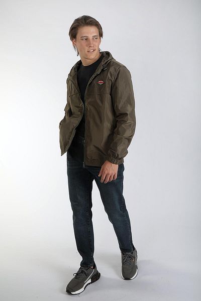 Lee Cooper Thomas Ανδρικό Υφαντό Παλτό Χακί Μοντέλο