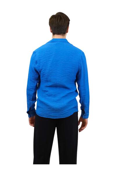 Geco MAVİ YAKALI ÖNÜ DÜĞMELİ GÖLEK