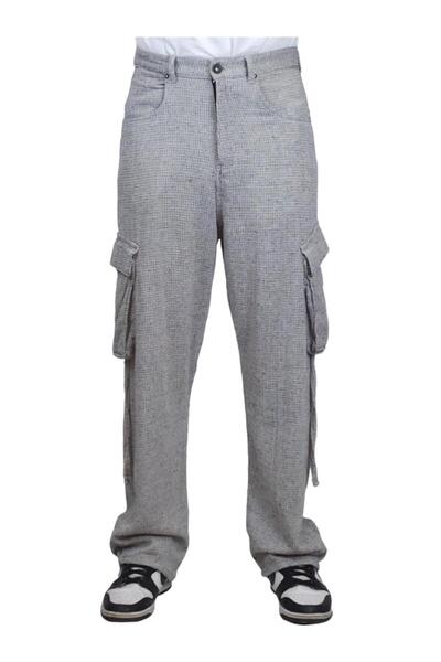Geco Black Knitted Patterned Trousers