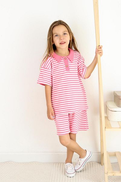 MiaBaby Set de costum cu dungi duble