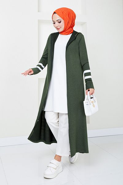 ModaMerve ETT20342 Model Khaki Zippered Cap