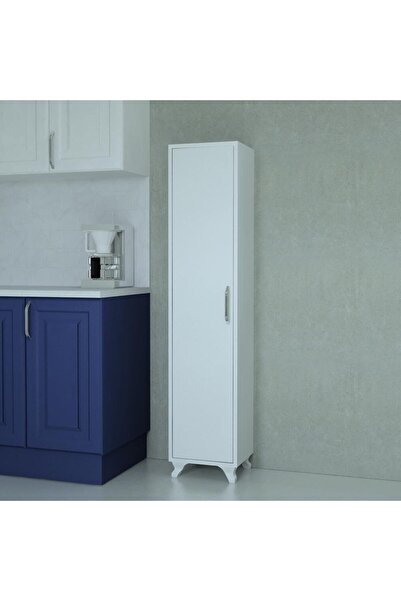 MOBİLİQUE Çok Amaçlı Beyaz Banyo Boy Dolabı