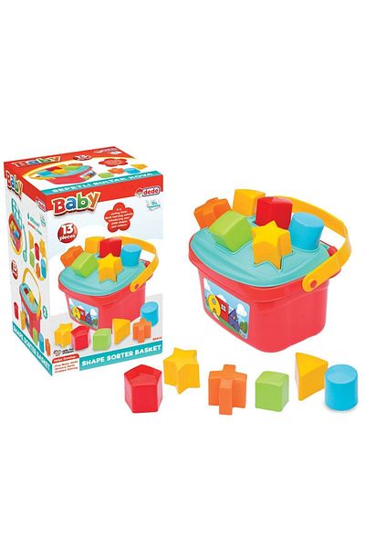 Doğan Oyuncak Dünyası Find and Plug Bucket with Basket - Baby Toys - Educational Toys - Baby Products