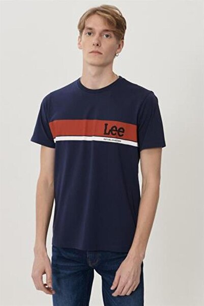 Lee Λ 211918410   Ανδρικό μπλουζάκι Navy Blue