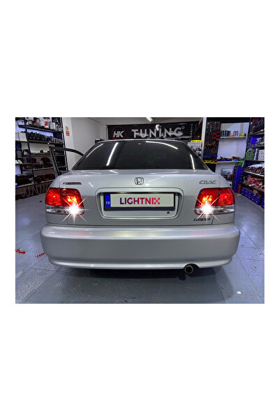 LIGHTNIX Honda Civic IES İçin Premium Geri Vites LED Ampul P21W -Yüksek Parla...