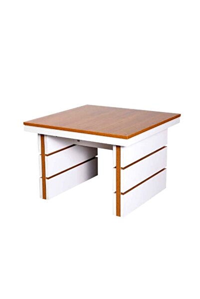 Mahmayi Zelda B303 Slim End Table - Dual-Tone, Space-Saving, Modern Coffee Ta...