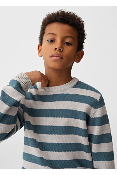 MANGO Kids Çizgili Triko Kazak