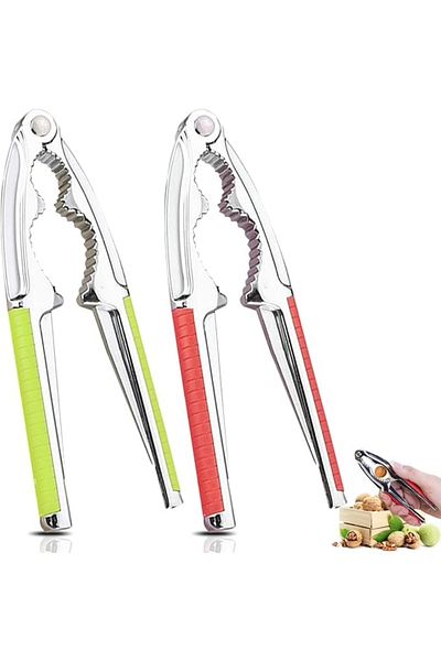 Greathings 2 Stage Metal Pliers Type - Hazelnut Almond Walnut Cracker