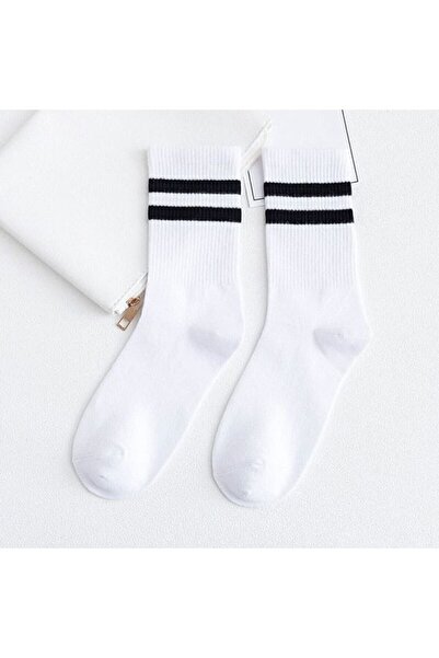 Dalita Унісекс 4 пари білих бавовняних спортивних шкарпеток з візерунком srn-002921