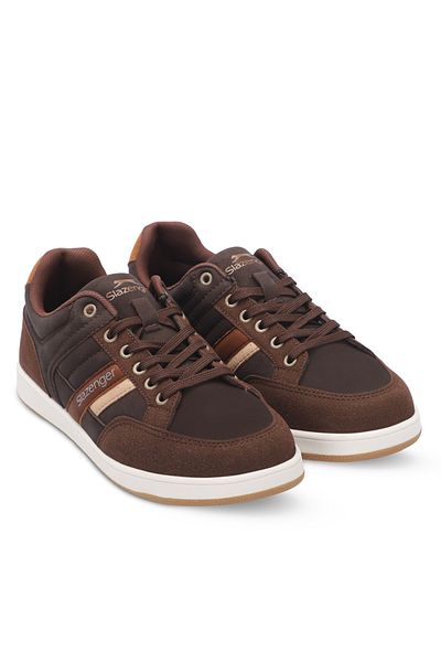 Slazenger Men's Sneakers - LESSON Brown Shoes
