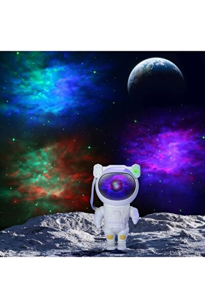 nextbuy Astronot Projektör Gece Lambası Yıldızlı Nebula Galaxy LED Işıkları Kumandalı Samanyolu Aydınlatma