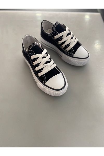 STARYOU STORE Ortopedické černé krátké plátěné dětské tenisky - tenisky