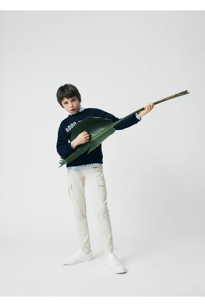 MANGO Kids Regular Kesim Kargo Pantolon