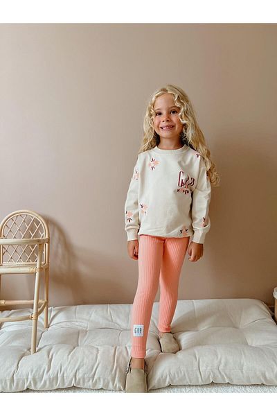 YİGİT BUTİK Yigit Boutique - Flower Printed Girl's Tights Set