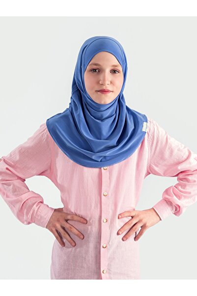 Schaless Πρακτικό πλισέ τουρμπάνι Lycra για παιδιά ηλικίας 6-10 ετών - Μπλε, 11 χρώματα