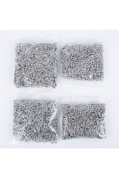 Koza 1440 Pieces 9.5mm Nickel Silver Baby Snaps