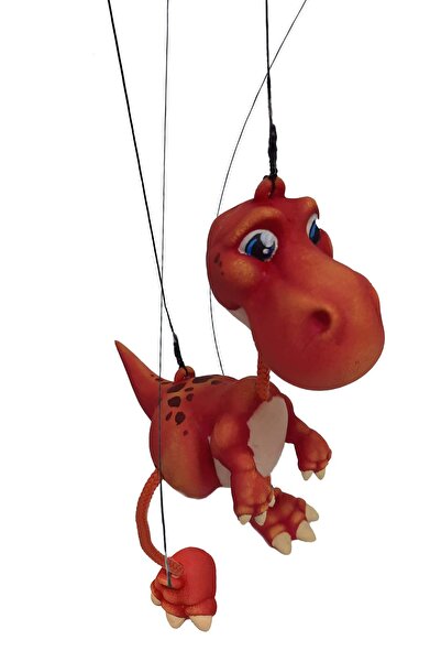 Uçaneller Kuklaevi Trex Dinosaur String Puppet
