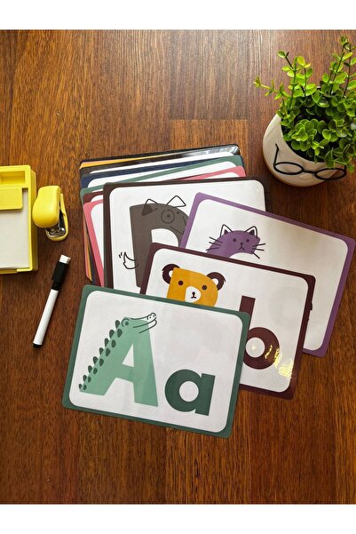 Teacherg game بطاقات الحروف الأبجدية الإنجليزية ذات الطابع الحيواني - من الأل...