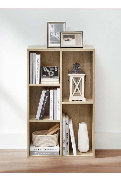 Modern home رف متعدد الوظائف لغرفة الأطفال والمكتب - منظم للألعاب والكتب واللوازم، بيج