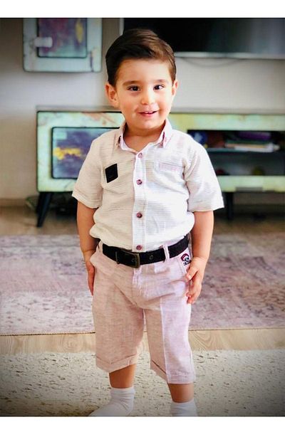 Miracle Boy's linen Set - Shirt and Bermuda Set of 2
