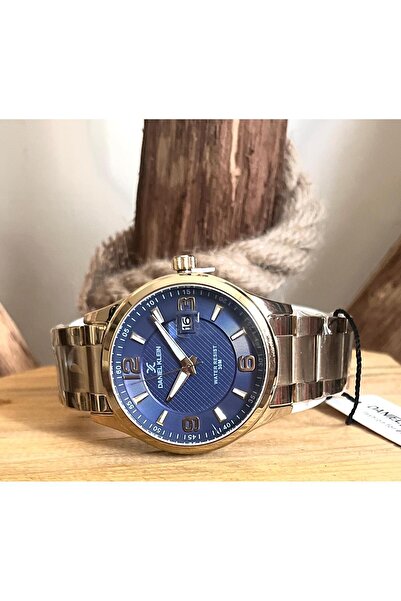 Daniel Klein Gold Renk Çelik Takvimli Erkek Kol Saati+Bileklik Hediyeli