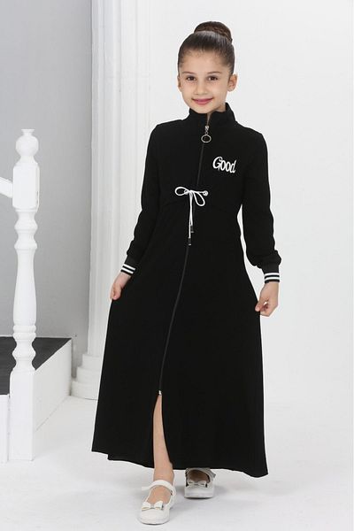 DUBAİ ÇOCUK Medina Ferace - Rochie de mătase pentru copii fără riduri