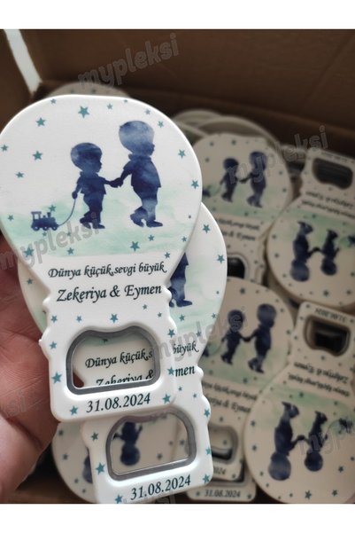 mypleksi Abi Kardeş Tamalı Balon Açacak Magnet 10 Adet
