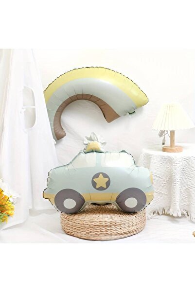 LOTUS PARTY مجموعة بالونات فويل بوهيمية ريترو مكونة من قطعتين - الشرطة والسيا...