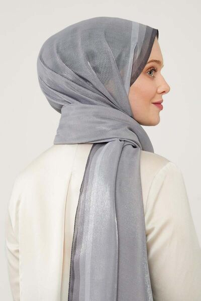 Levidor Renk Geçişli Abiye Kehribar Şal