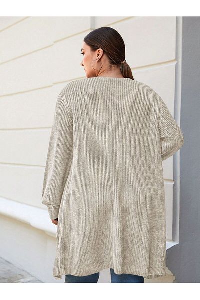 ATEMODAA Plus Size Atemoda Pocket Cardigan