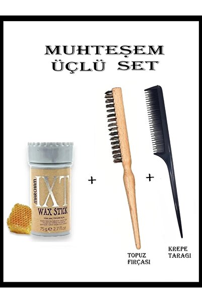 gift plus Hair Wax Stick 75gr + Gift Plus Topuz Fırçası+ Krepe Tarağı