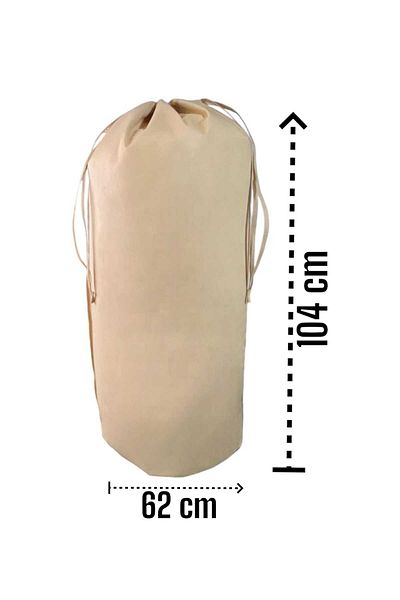 Balkan Room Σετ με 6 μπεζ κορδόνια περίσφιξης - 2XXL, 2XL, 2L - Τσάντα μεταφοράς και τσάντα αποθήκευσης μαξιλαριού Comforter