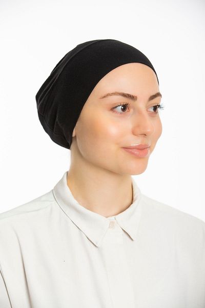 Modamelita Hijab Elastic Non-Slip Seamless Snap-On Marine Cap Practical Bonnet