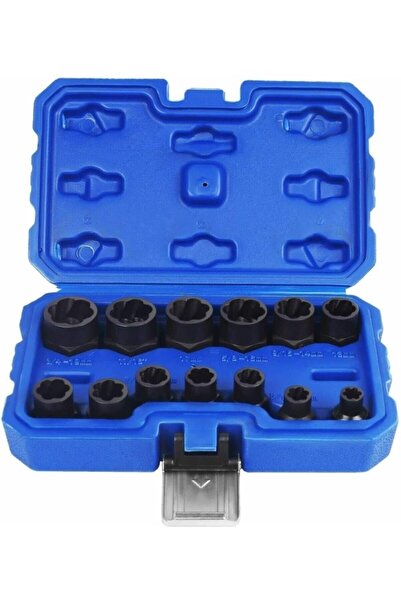 Hırdavat Garajı 13 Parça Yalama Olmuş Hasar Görmüş Somun Civata Sökme Lokma Seti Germany