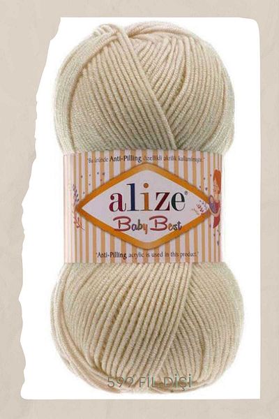 Alize حبل حياكة للأطفال مضاد للقطع - 10% من الخيزران، 90% من الأكريليك، حبل حياكة ناعم ومتين للأطفال