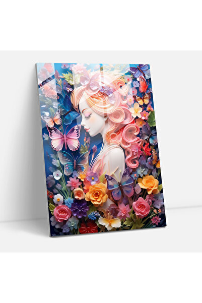 PaintedAnarchy Barbie Cam Duvar Sanatı, Rüya Gibi Bahçe, Barbie, Çırpınan Kel...