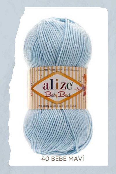 Alize Baby Best Anti-Pilling Baby Knitting Yarn - 10% Bamboo 90% Acrylic, Μαλακό ανθεκτικό νήμα πλεξίματος μωρού