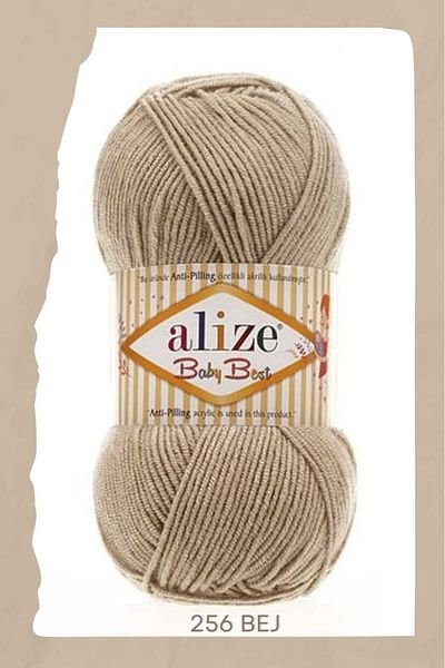 Alize حبل حياكة للأطفال مضاد للقطع - 10% من الخيزران، 90% من الأكريليك، حبل حياكة ناعم ومتين للأطفال