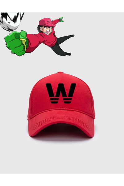 LEIVOR Genzo WaKabayashi Anime Logo - Red Snap Hat