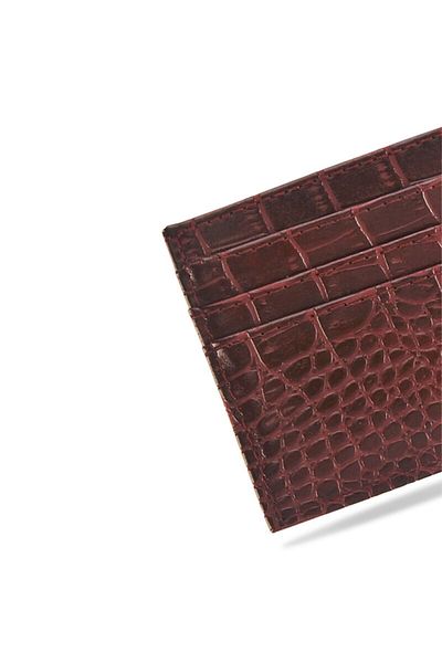 Boldy Croco Card Holder - Unisex Card Holder - Card Holder Wallet - 7 Compartment Card Holder Wallet - Crocodile Skin Patterned