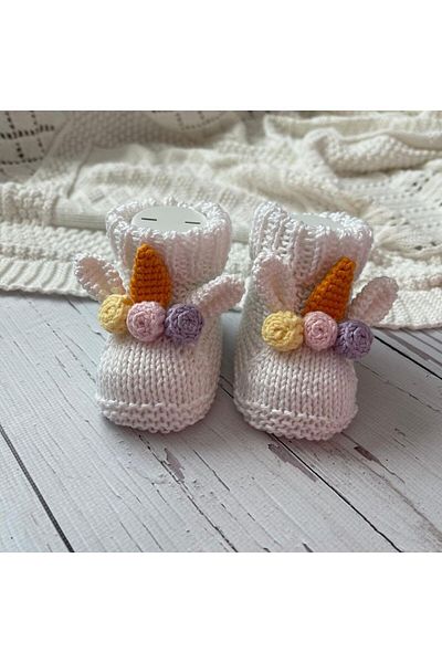 Nedabella Hand Knitted Baby Booties - Gift