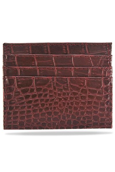Boldy Croco Card Holder - Unisex Card Holder - Card Holder Wallet - 7 Compartment Card Holder Wallet - Crocodile Skin Patterned