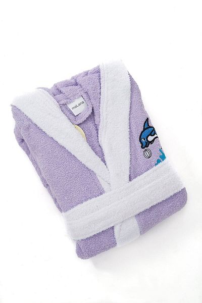 MaLana Havlu Curl Printed Children's Bathrobe