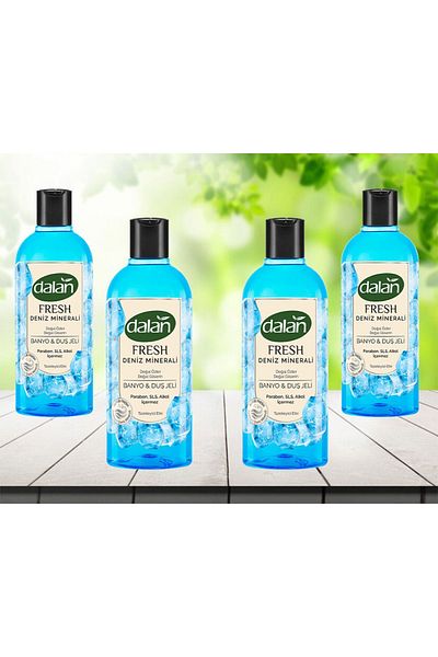 Dalan Fresh Sea Mineral Shower Gel 500 ml 4 pieces