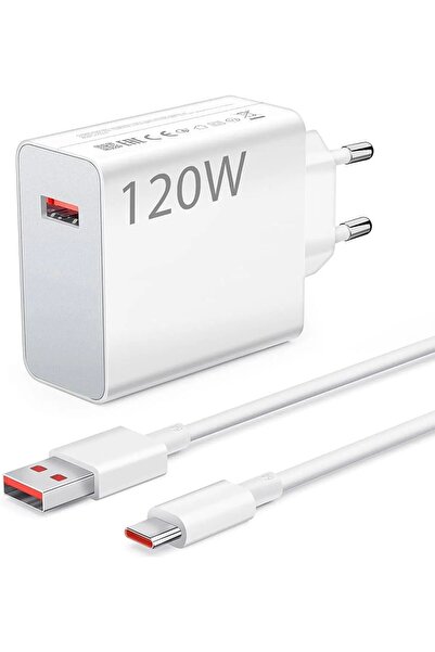 ecocenter Xiaomi Huawei Oppo Poco Uyumlu Turbo 120W Hızlı Şarj Destekli Adapt...
