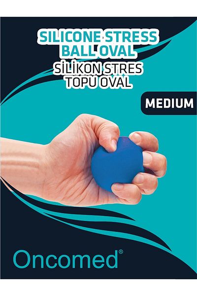 Oncomed Silicone Stress Ball Blue Medium